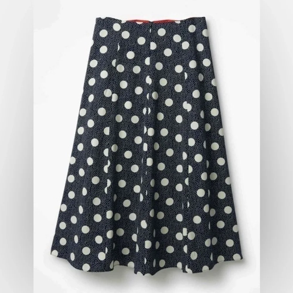 Boden Navy Spot On Spot Skirt 8 - Picture 1 of 9